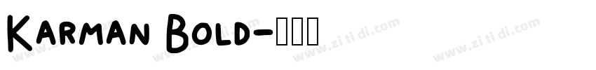 Karman Bold字体转换